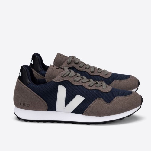 Veja SDU Rec Alveomesh Nautico Mens Trainers Brown/Navy UK 94687